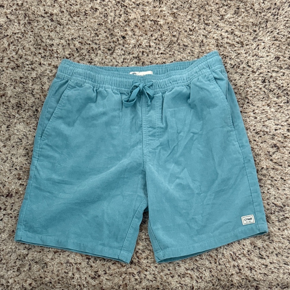 Teal Drawstring Shorts